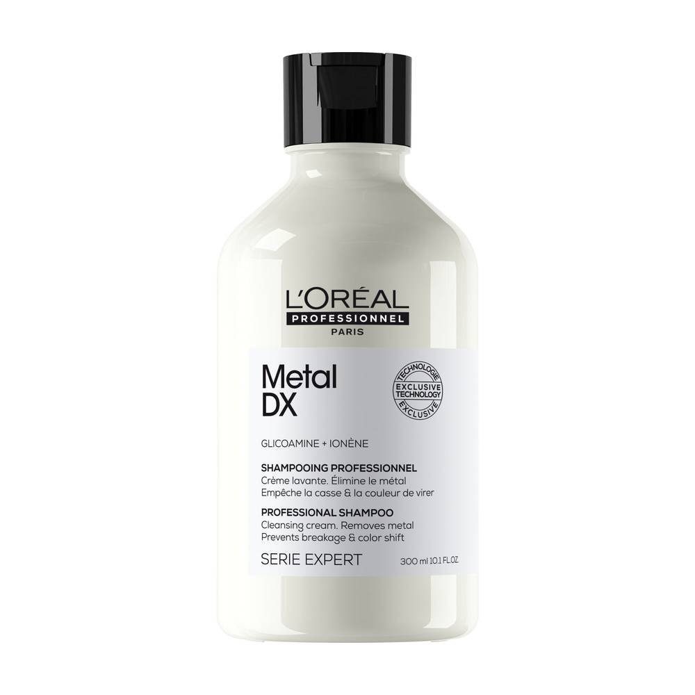 L'ORÉAL PROFESSIONNEL PARIS Haarkur L'Oréal Metal DX Shampoo 300 ml gegen Metallablagerungen im Haar, 1-tlg., Professionelle Salon Pflege