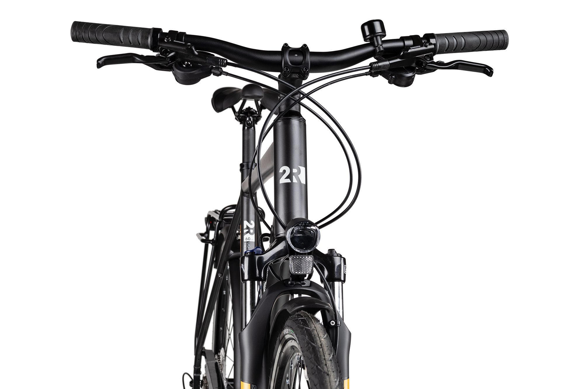 2R Manufaktur Trekking Bike TRS30, 30-speed Shimano RD-T6000 Deore-10 derailleur, derailleur gears, 28-inch men's trekking bike, black/grey