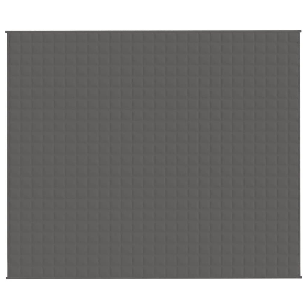 vidaXL Einziehdecke 220 x 260 cm Gewichtsdecke Grau 220x260 cm 11 kg Stoff Bettdecke