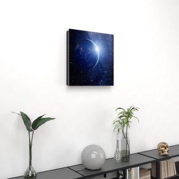 Primedeco Schlüsselkasten Magnetpinnwand mit Glasfront Bild der Sterne und Planet (1 St)