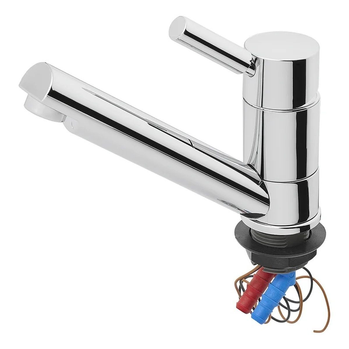 Moritz Elektrischer Wasserhahn Camping Wasserhahn 12 V klappbar mit Mikroschalter Chrom