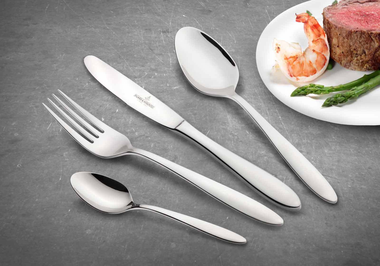 Picard & Wielpütz Solingen Besteck-Set Bozen Tafelbesteck inkl. Besteckbox 30er Set (30-tlg), Metall, Spülmaschinengeeignet