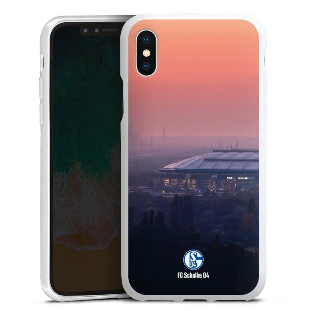 DeinDesign Handyhülle Stadion FC Schalke 04 Offizielles Lizenzprodukt Schalke 04 Stadion, Apple iPhone X Silikon Hülle Bumper Case Handy Schutzhülle