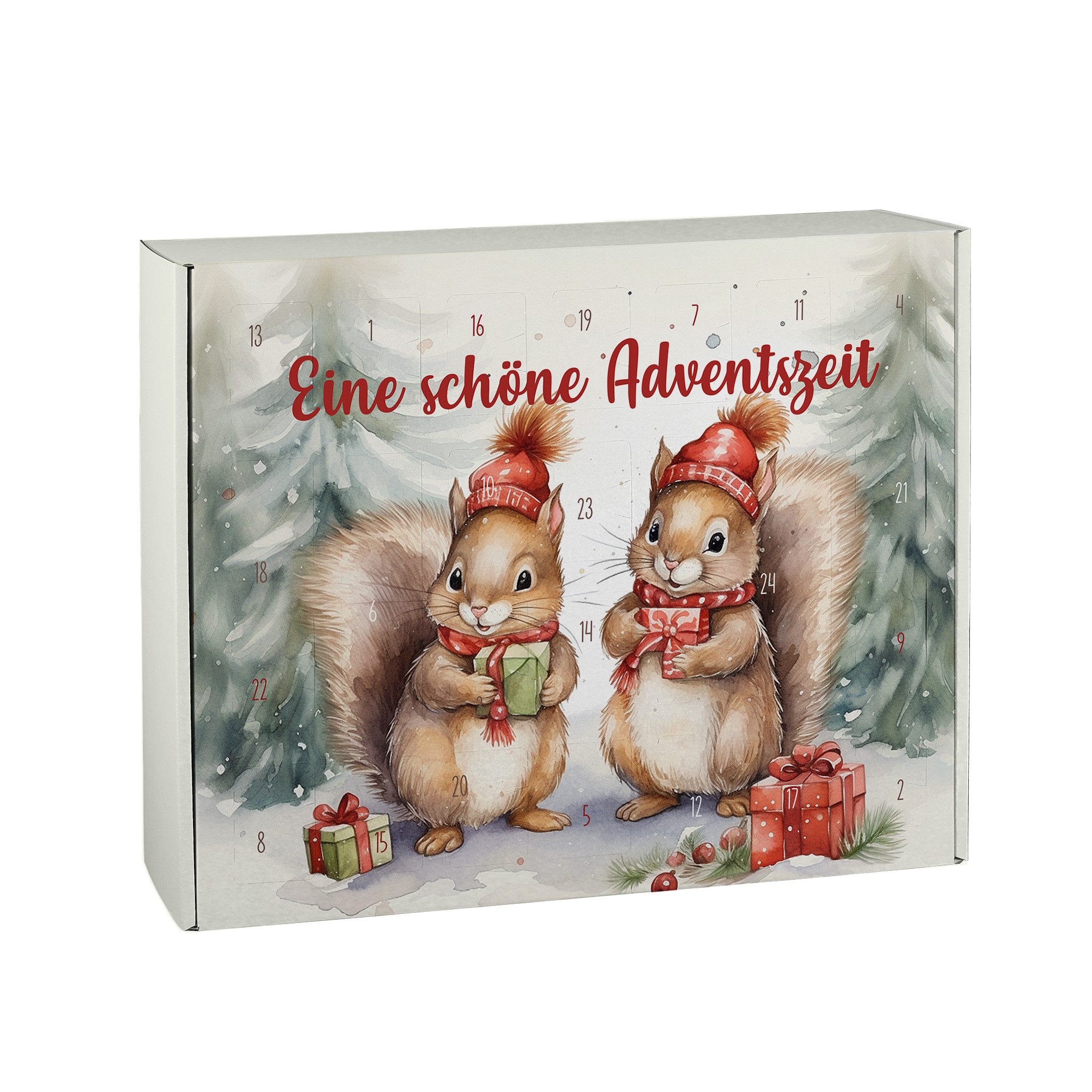 Herz & Heim befüllbarer Adventskalender mit festlichen Motiven zu Weihnachten - DIY Adventskalender, zum selbst Befüllen