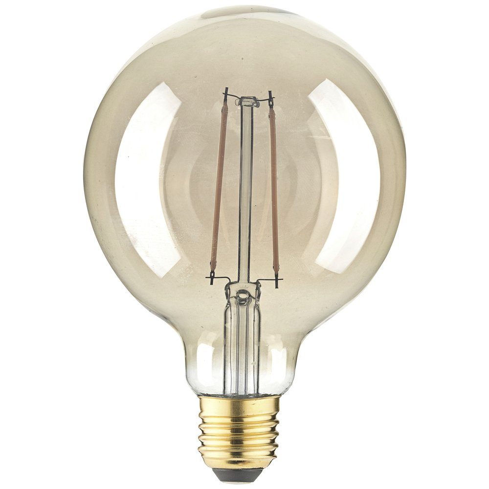 LightMe LED-Leuchtmittel LED LightMe W L) Bernstein Globeform 125 E27 2.5 mm x LM85061 17 (x