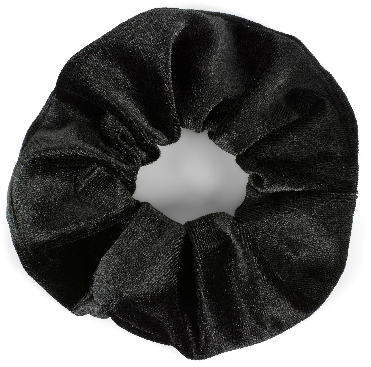 styleBREAKER Haargummi, 1-tlg., XXL Samt Scrunchie Haargummi Schwarz