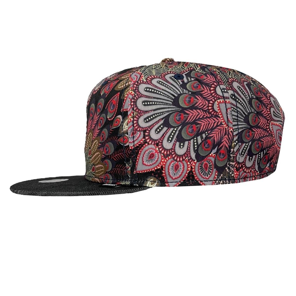 Djinns Snapback Cap 6 Panel Peacock Linen