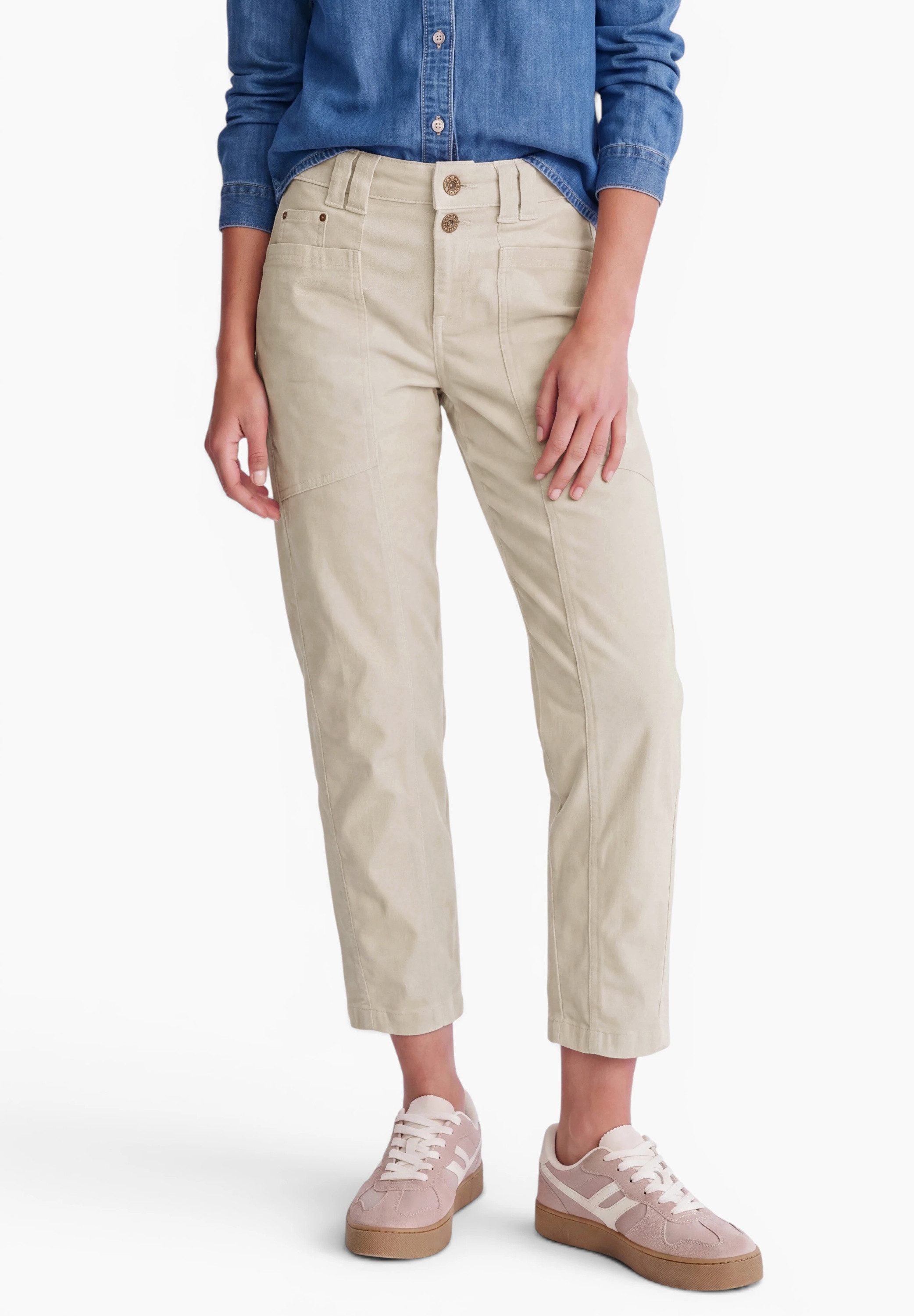 STREET ONE STUDIO Cordhose High Waist