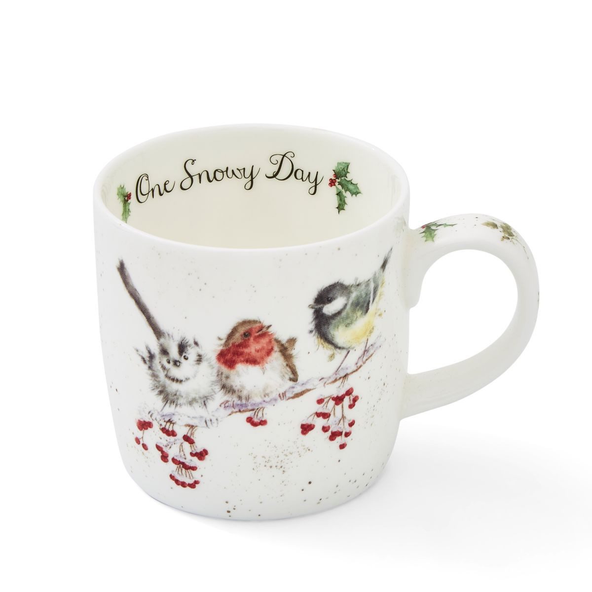 Wrendale Becher Wrendale Designs Porzellan-Becher One Snowy Day, ca. 310ml, Porzellan