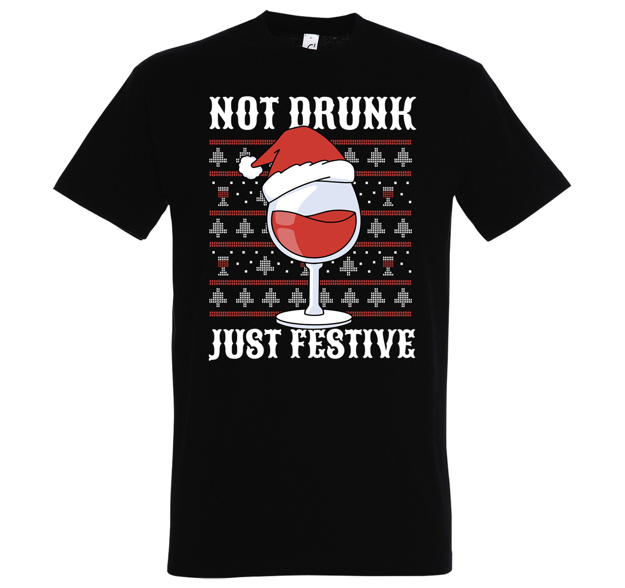 Print-Shirt Not Drunk Just Festive Herren T-Shirt