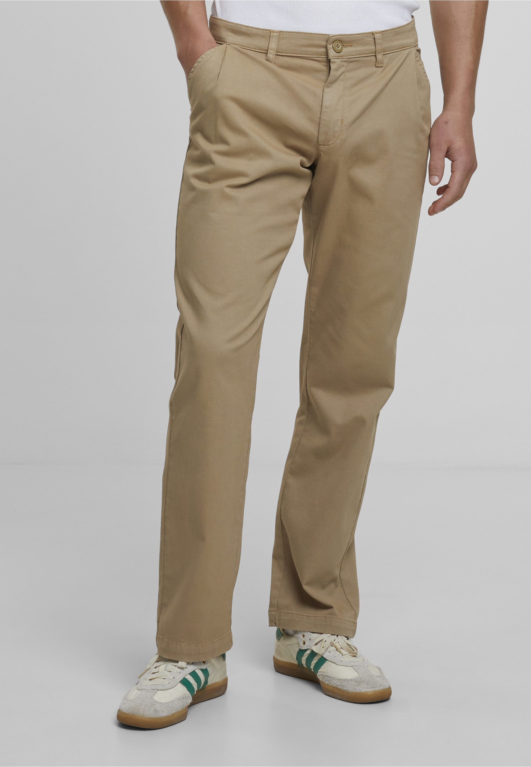 URBAN CLASSICS Stoffhose Urban Classics Pleated Twill Pants (1-tlg)