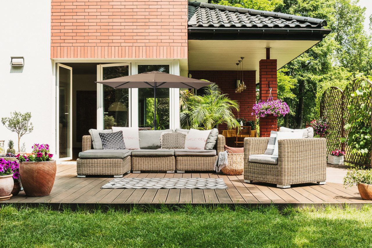 Primaster Sonnenschirm Primaster Sonnenschirm Florenz taupe 140 x 210 cm