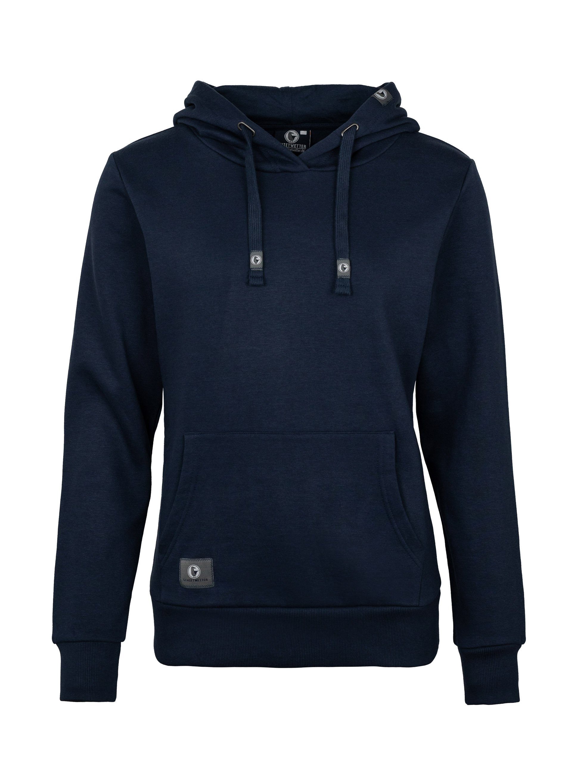 Schietwetter Kapuzenpullover Damen Hoodie "Maike" unifarben, mit Kängurutas günstig online kaufen