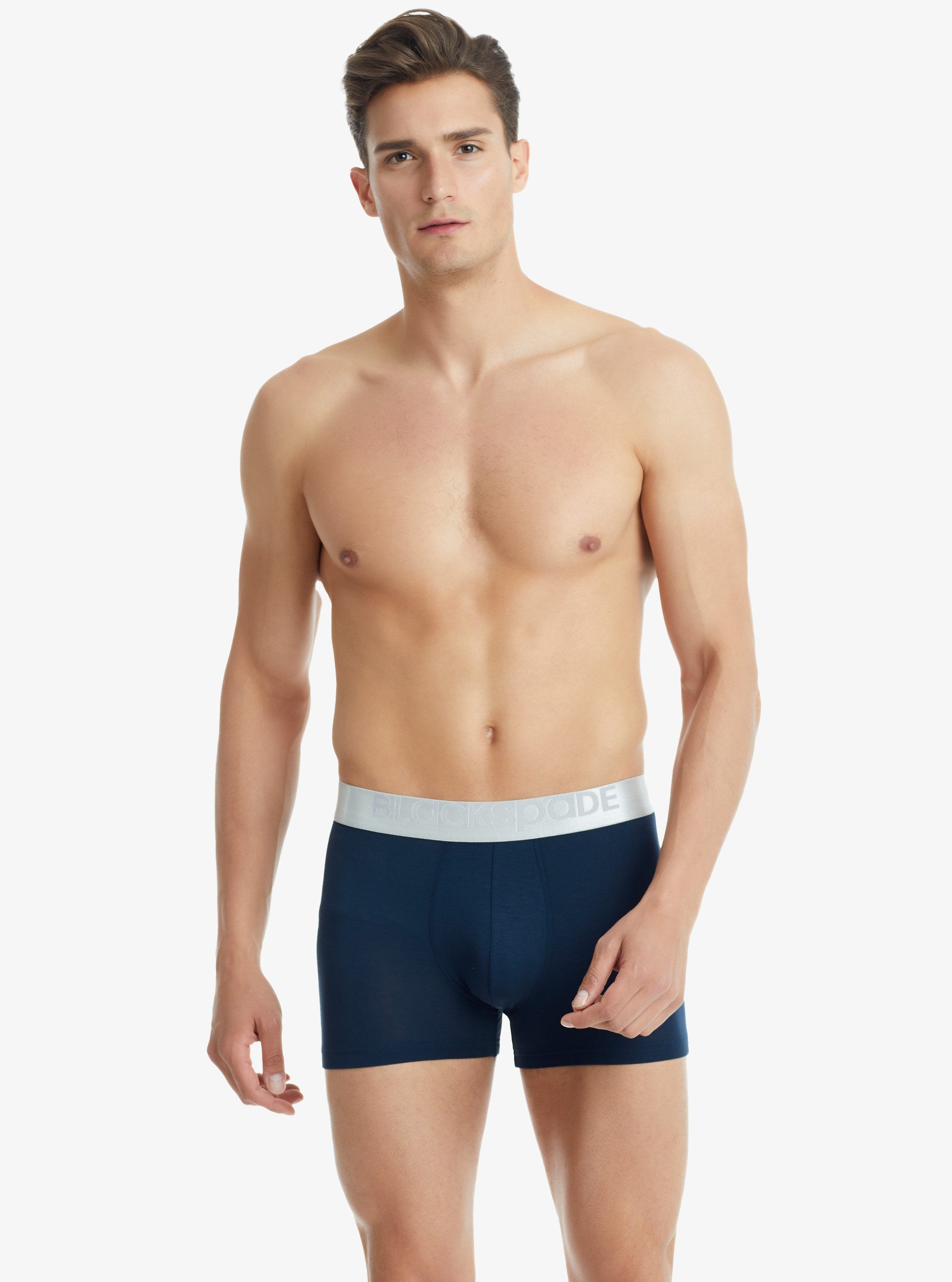 Boxer Herren Modal Elastan Boxershorts 9302 - Navy