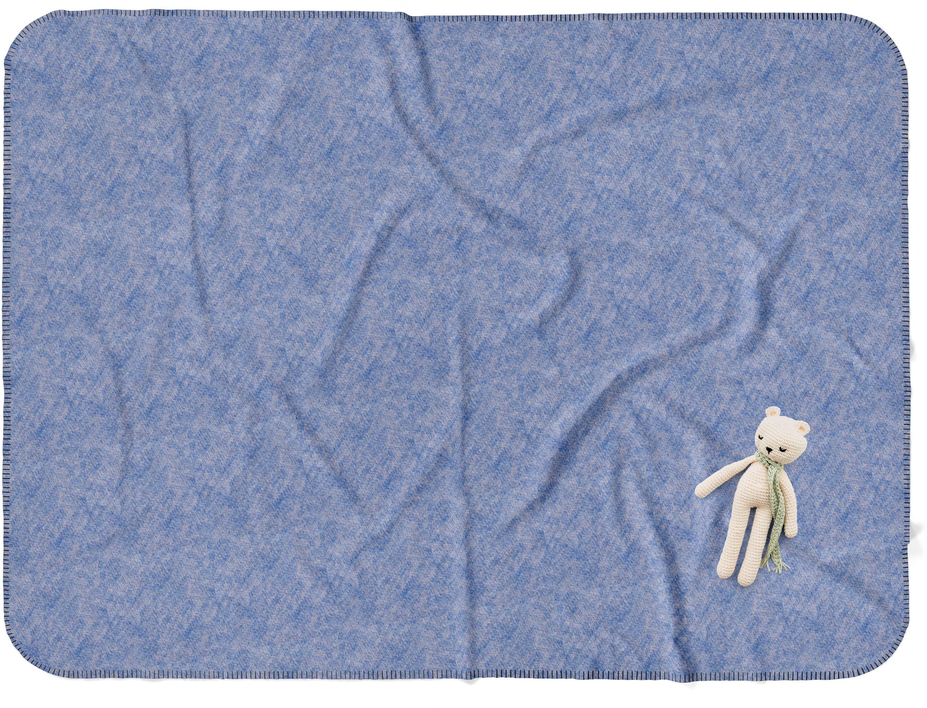Wohndecke Kuscheldecke, SETEX, mit Ziernaht in Melange-Optik, Kuscheldecke