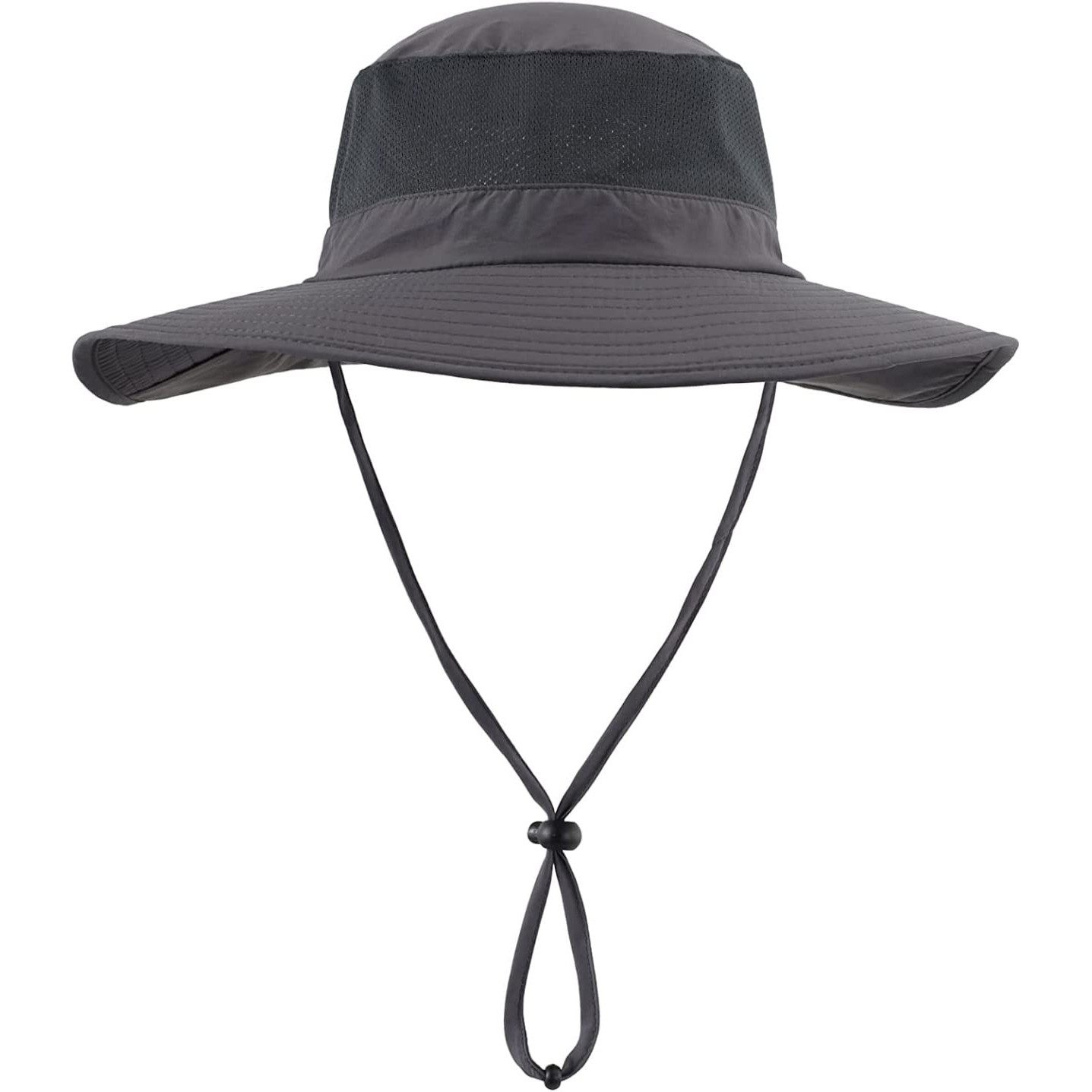 FOUORTUNATE-BEE Sonnenhut Outdoor-Sonnenhut Damen Herren mit breiter Krempe Mesh (mit Nackenklappe und Kinnriemen Sommer Hut, Faltbar und Schnell trocknend, Leichter) für Wandern, Strand und Reisen