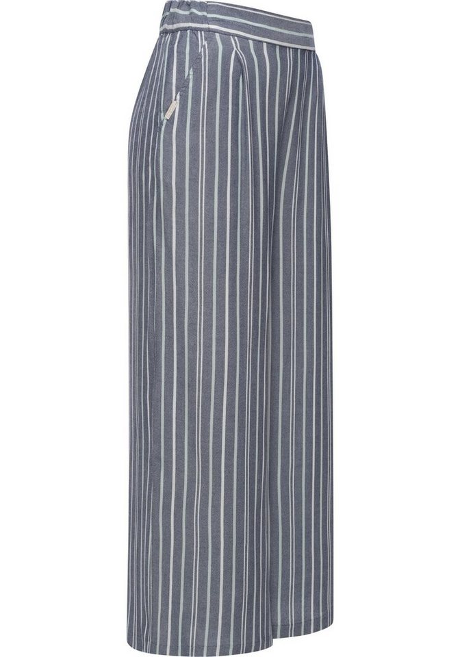 Ragwear Stoffhose Loggan Stripes Stylische Culotte Hose mit Gürtel, Moderne  Damen Sommerhose im Culotte Stil von Ragwear, vegan