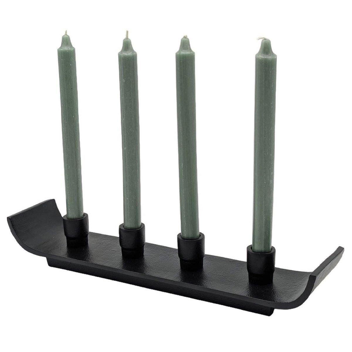 Lambert Adventskranz Kerzenleuchter Adventsleuchter Nevis Schwarz