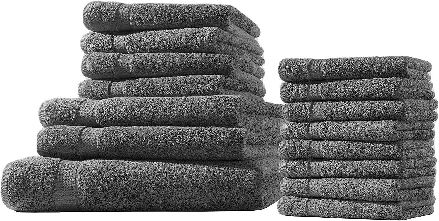 soma 100% mit Handtuchset, (1-St) Baumwolle Handtücher Uni Frotteeware Handtuch Bordüre Baumwolle,