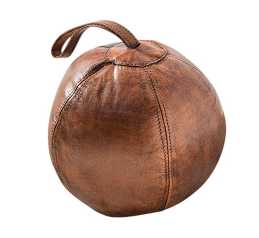 Main Möbel Bodentürstopper Türstopper "Kiddi III" Leder braun Kugelform günstig online kaufen