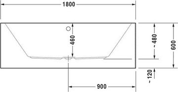 Duravit Einbauwanne Duravit Badewanne VERO AIR 180x80 Ecke l