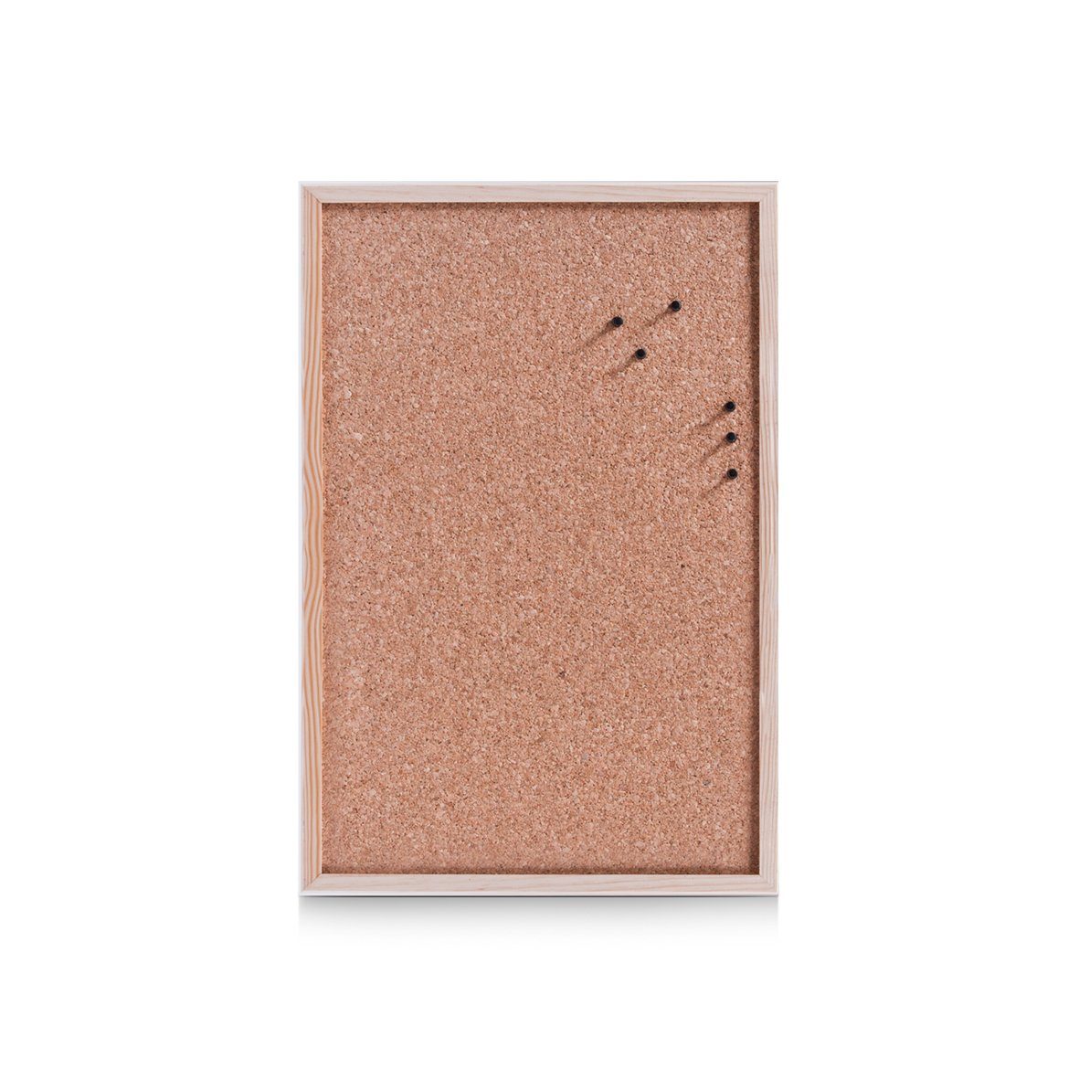 Zeller Present Pinnwand Pinboard, Kork/Kiefer, 60 x 40 cm