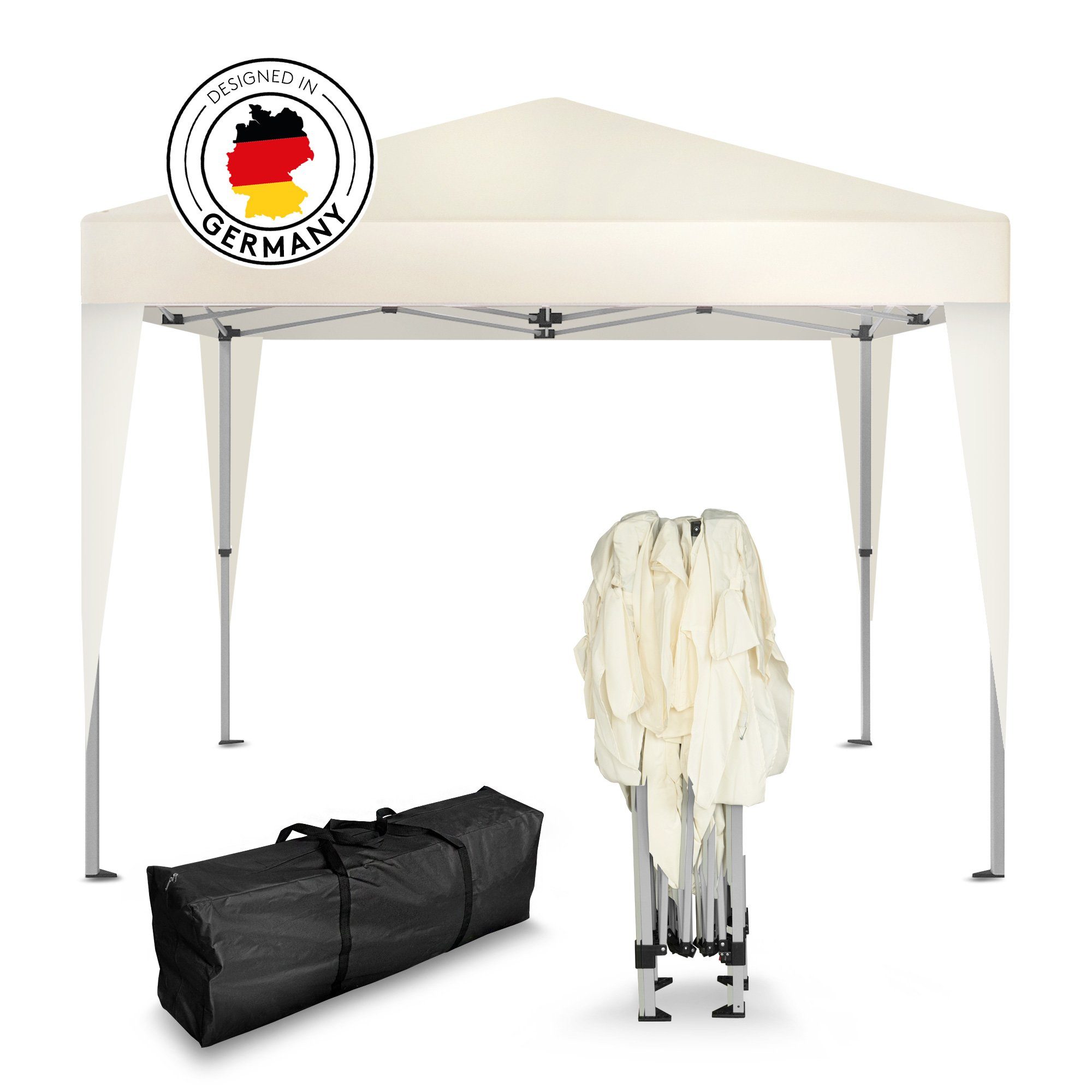 Kronenburg Faltpavillon 3x3 m wasserdicht - Gartenpavillon, Partyzelt stabi günstig online kaufen