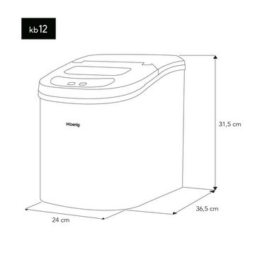 H.Koenig Eiswürfelmaschine KB12 Eiswürfelbereiter 12kg/24h