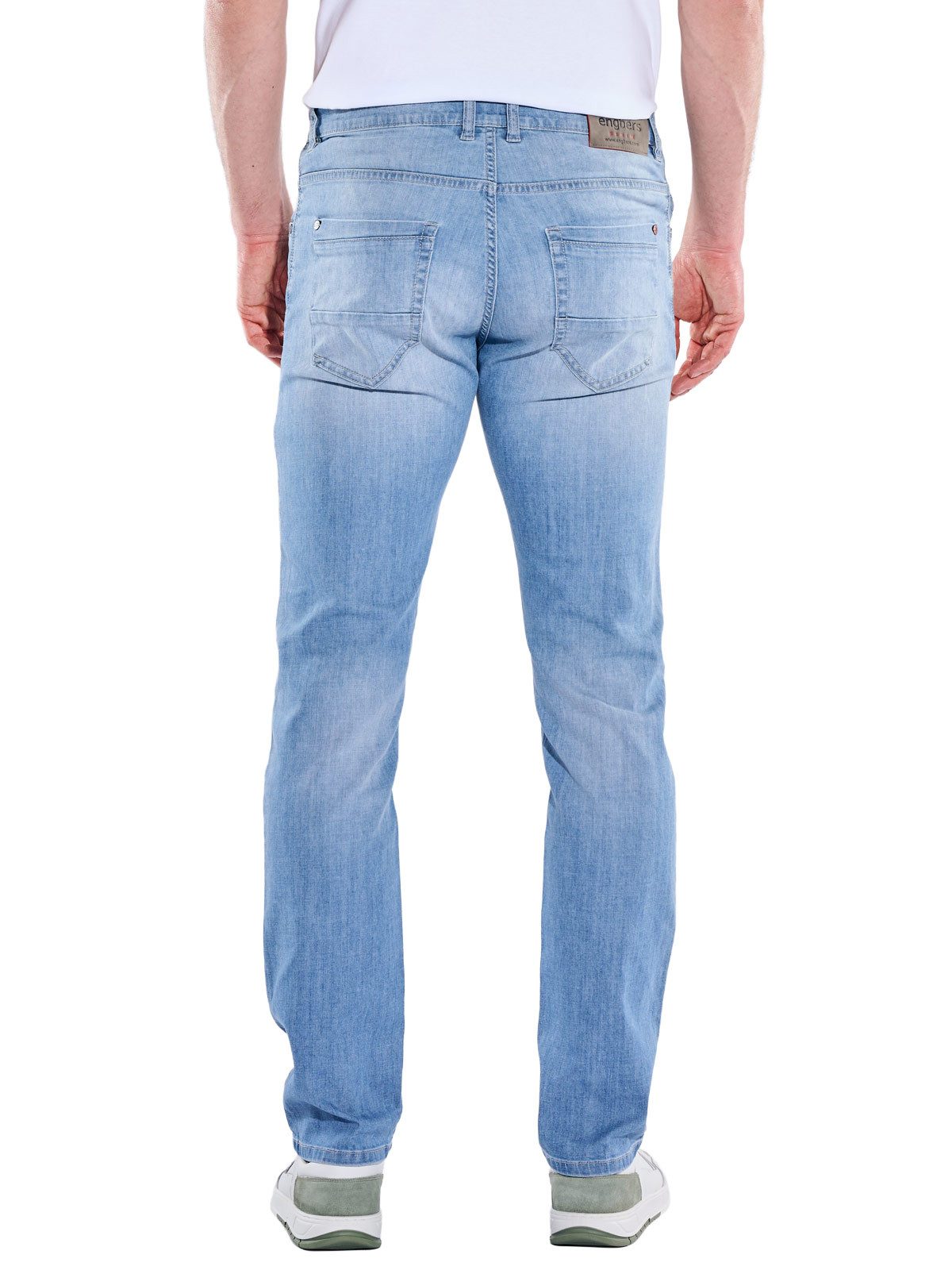 Engbers Stretch-Jeans Herren Light-Weight DENIM, Brilliantblau