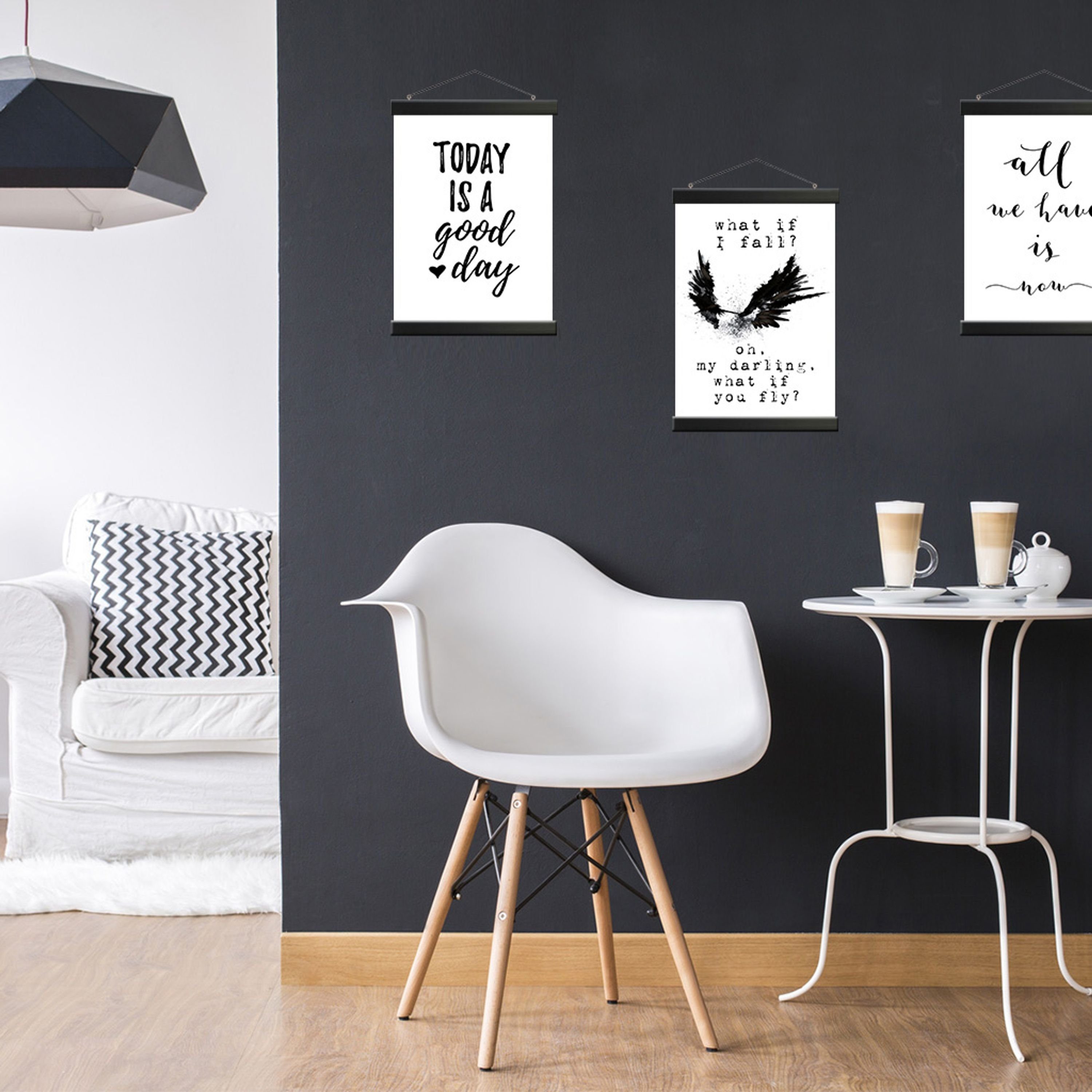 artissimo Bilderleiste Magnetische Posterleiste 30 cm Schwarz für DIN A4/DIN A3 – Bild 4 von 4