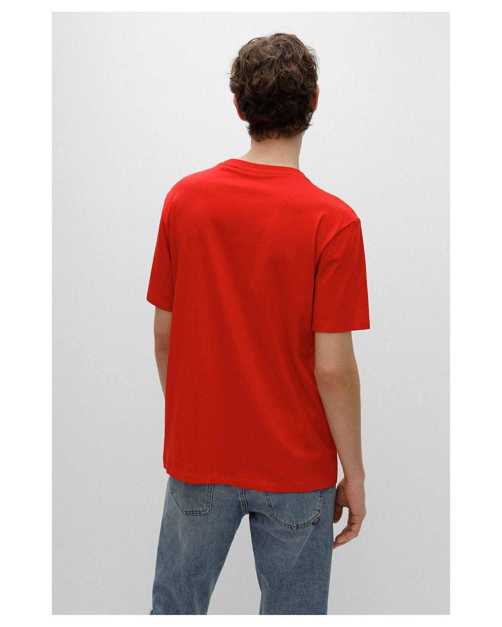 HUGO T-Shirt Herren T-Shirt DULIVIO rot (74) (1-tlg)