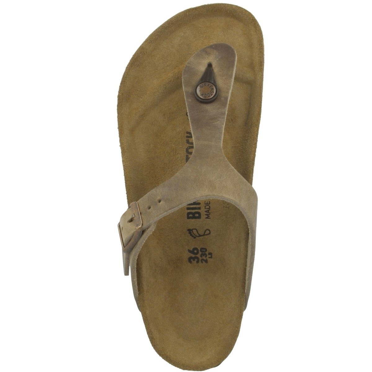 Birkenstock Gizeh Nubukleder normal Unisex Erwachsene Zehentrenner Sandalen, Sandaletten, Sommerschuhe, Badeschuhe, Zehentrenner