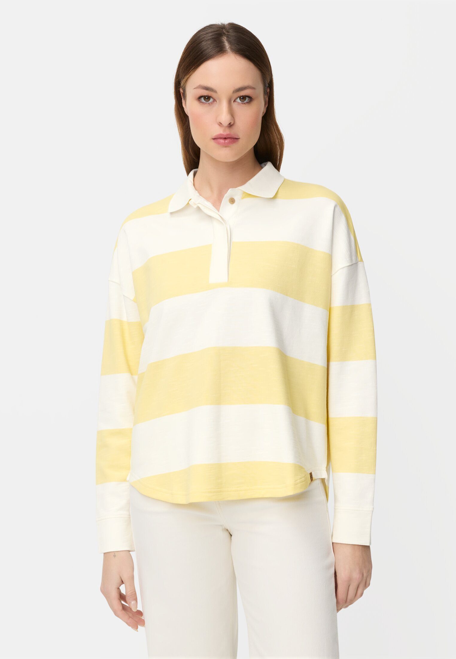 camel active Sweatshirt mit Knopfleiste Langarm