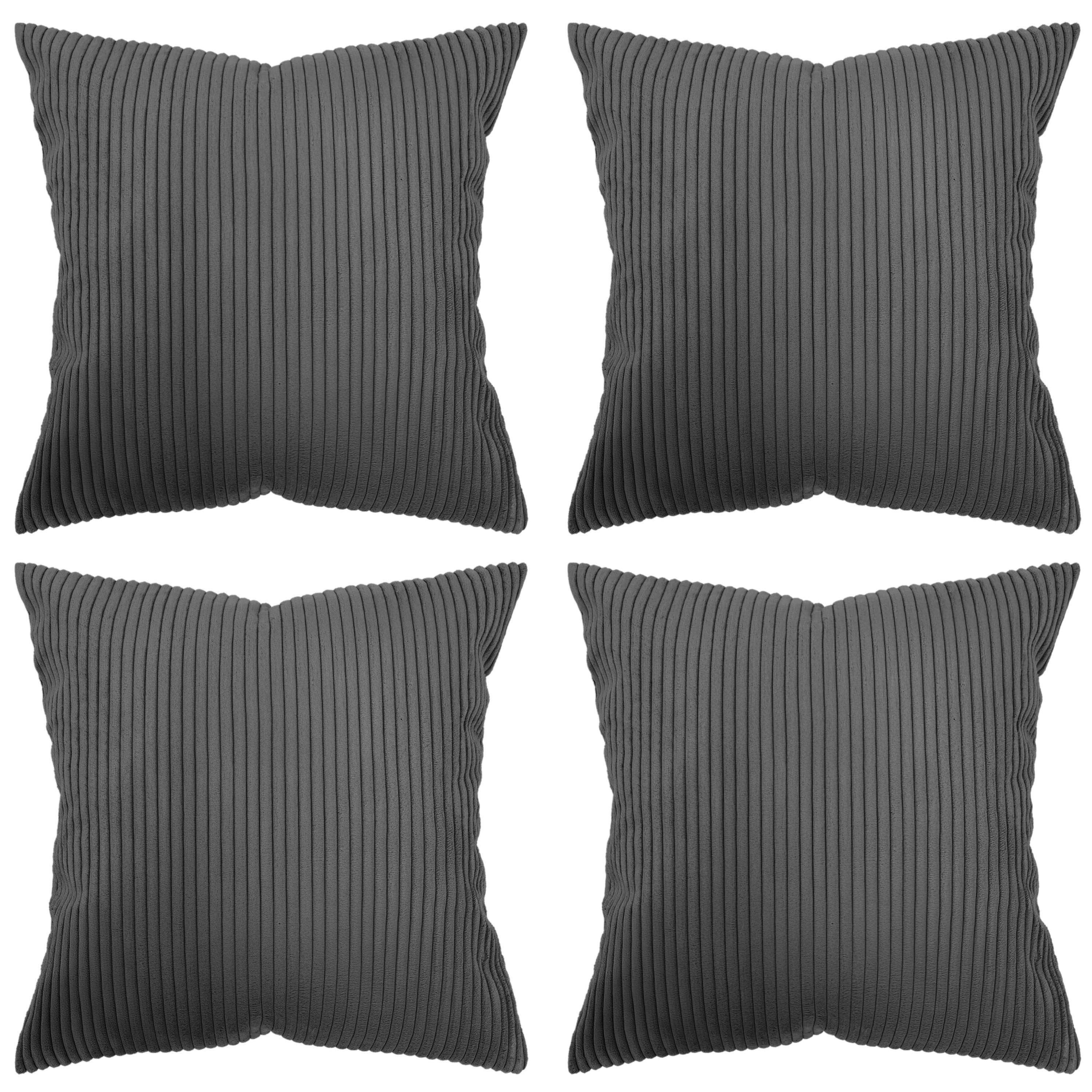 Amilian Kissenhüllen - 4er Set Kissenbezug - Zierkissenbezüge - Kissenbezüg günstig online kaufen