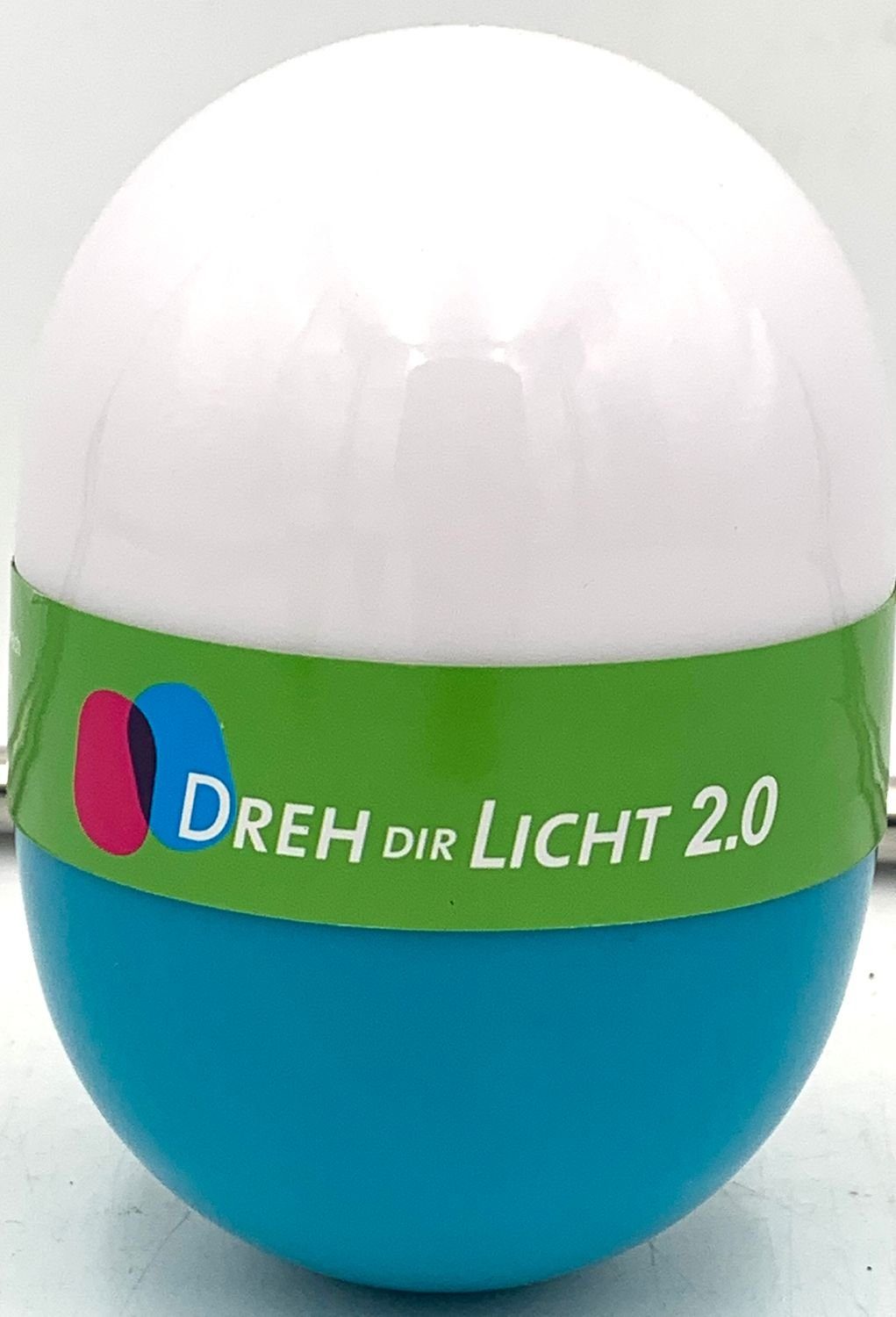BURI LED 2.0 Taschenlampe Licht Dreh Nachtlicht blau Dekolicht 12,5cm Campinglampe Dir Leselam