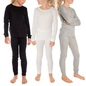 Black Snake Thermounterhemd cuddle Kinder Thermounterwäsche Set 3x Unterhemd + Unterhose