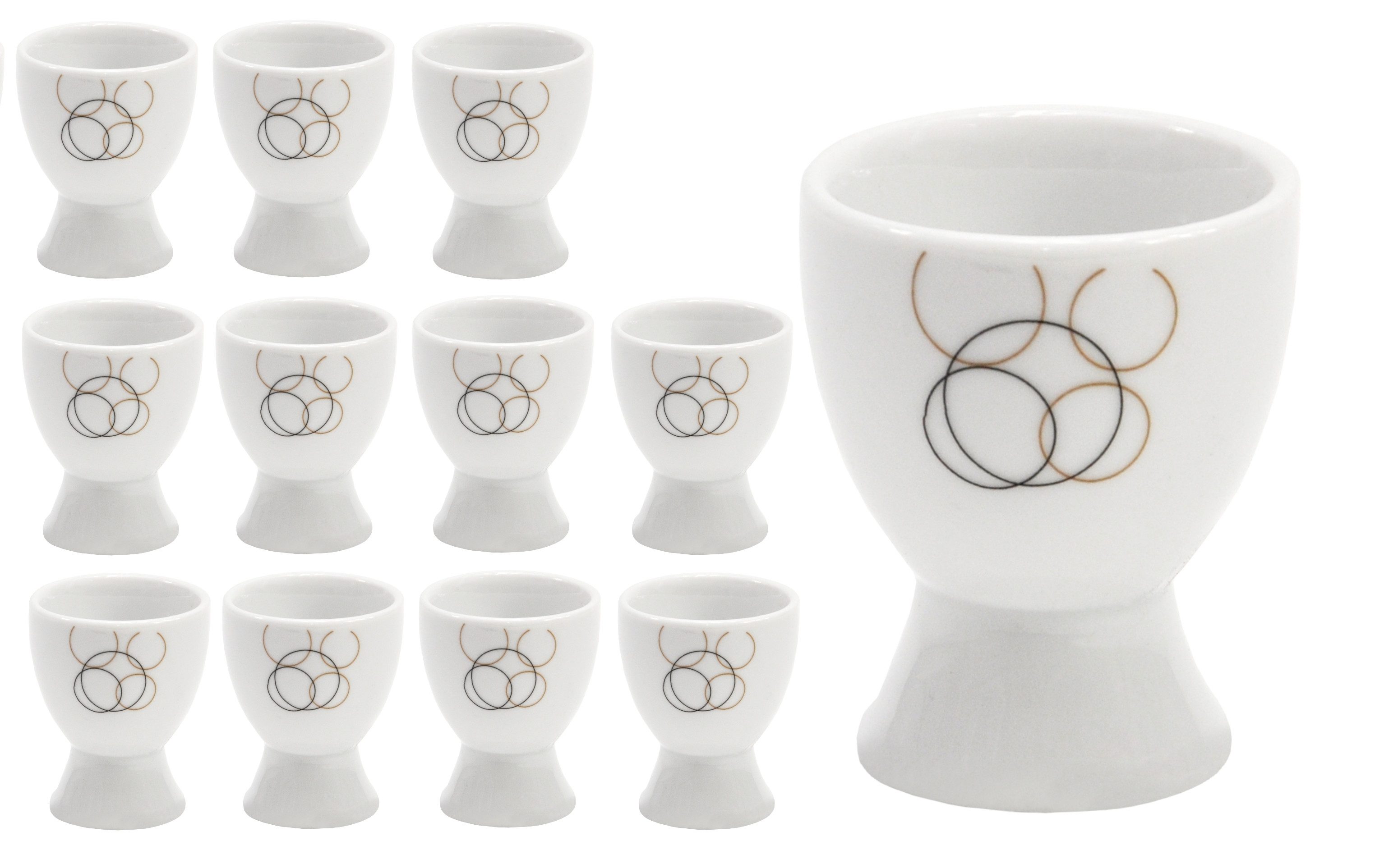 van Well Eierbecher 12er Set Eierbecher Look 4,8cm