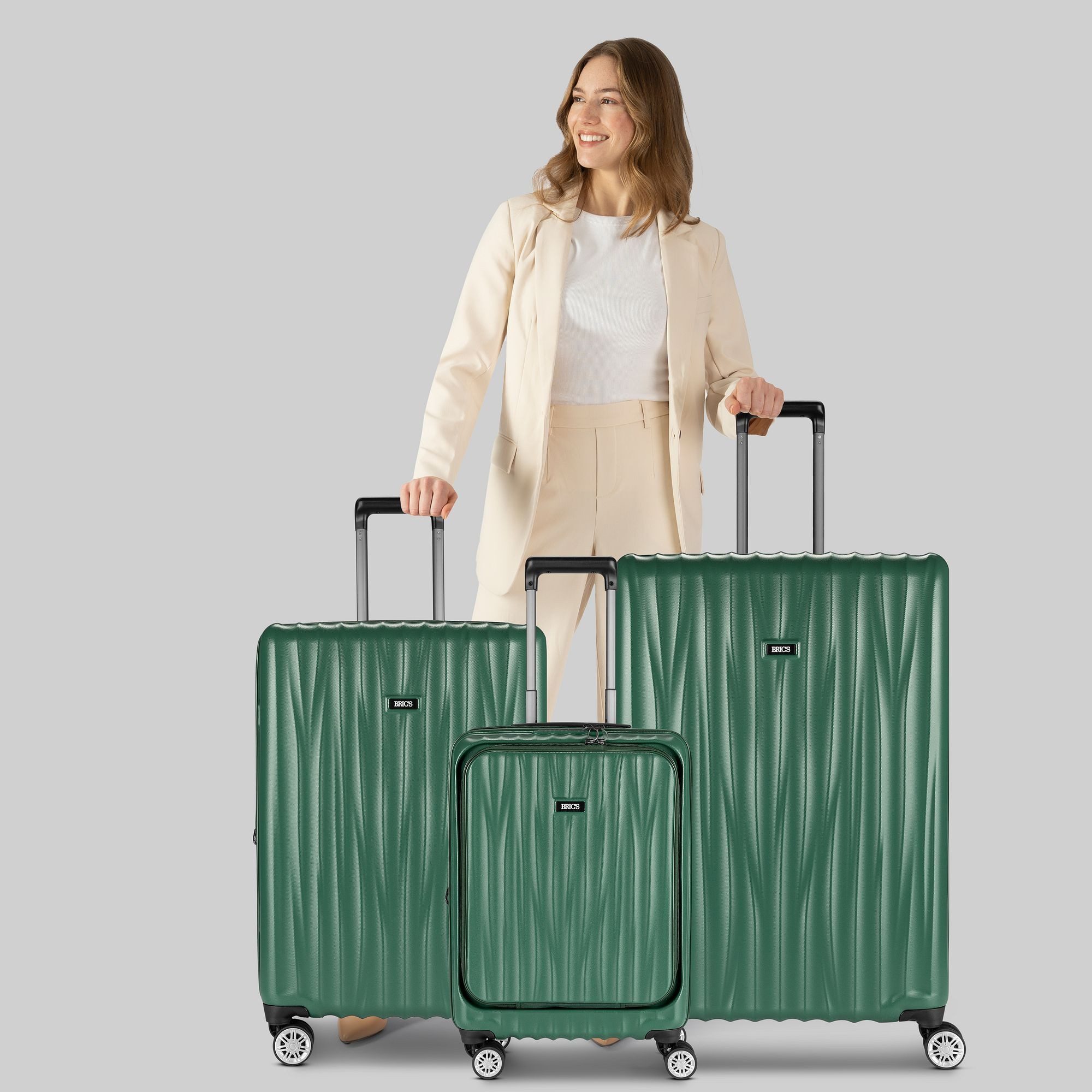 Bric's Handgepäck-Trolley Cervia 2.0, 4 Rollen, Polypropylen