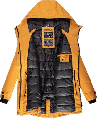 Navahoo Wintermantel Avrille II sportlicher Damen Winter Kurzmantel mit großer Kapuze