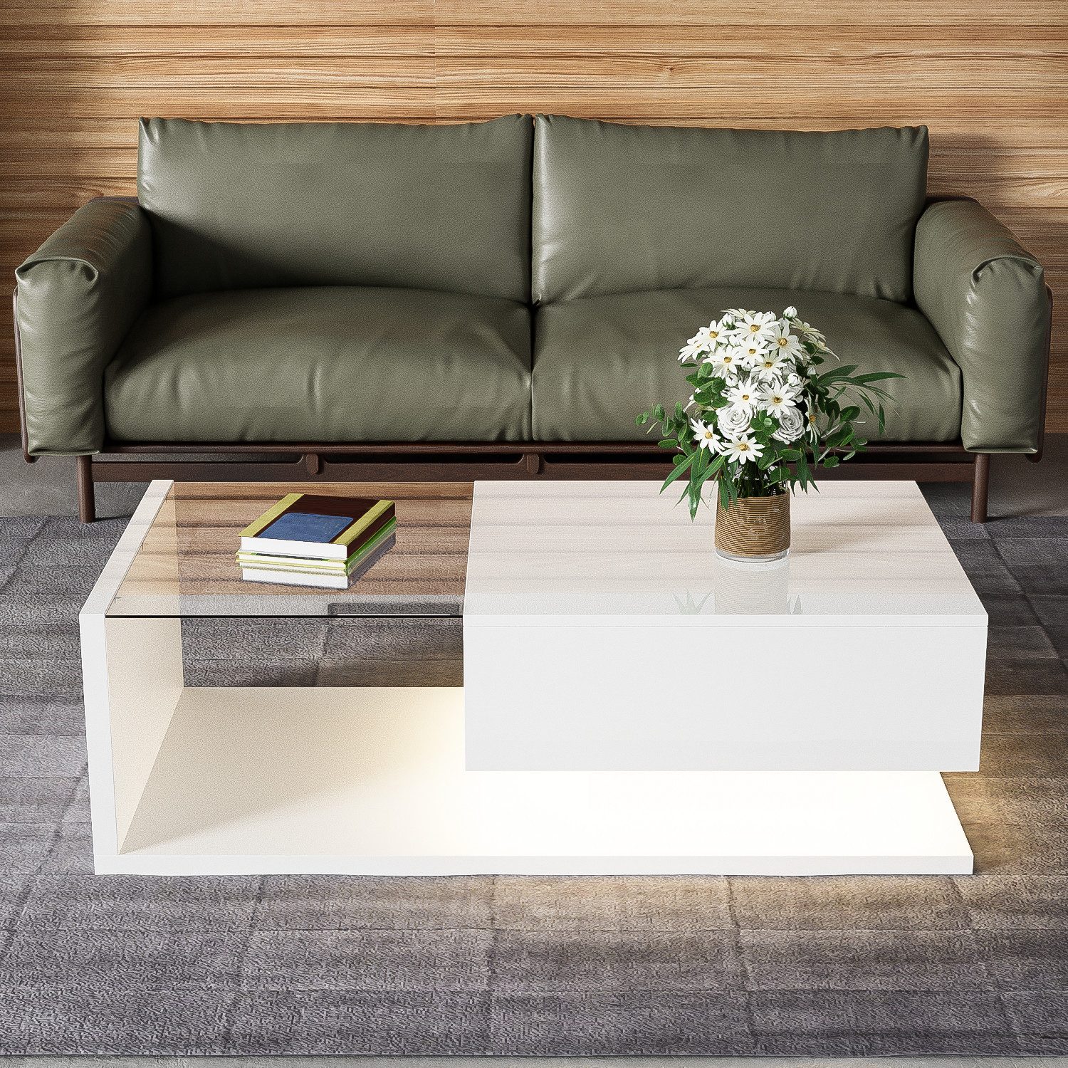Celya Couchtisch Beistelltische, Couchtische mit Glas günstig online kaufen