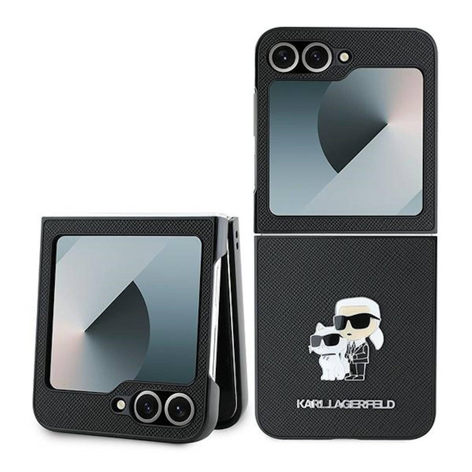 KARL LAGERFELD Smartphone-Hülle Karl Lagerfeld Samsung Galaxy Z Flip7 FE / Flip6 5G Hülle Saffiano