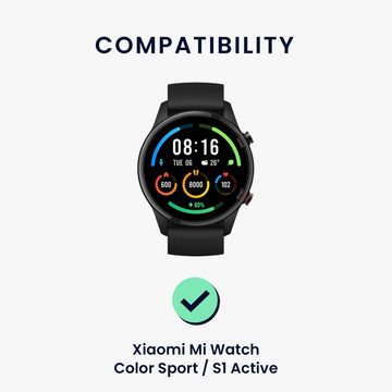 kwmobile Uhrenarmband 2x Sportarmband für Xiaomi Mi Watch Color Sport / S1 Active, Armband TPU Silikon Set Fitnesstracker