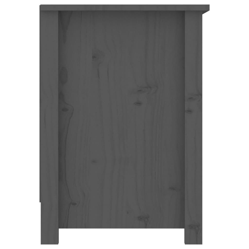 103x36,5x52 Massivholz TV-Schrank Grau Kiefer cm furnicato