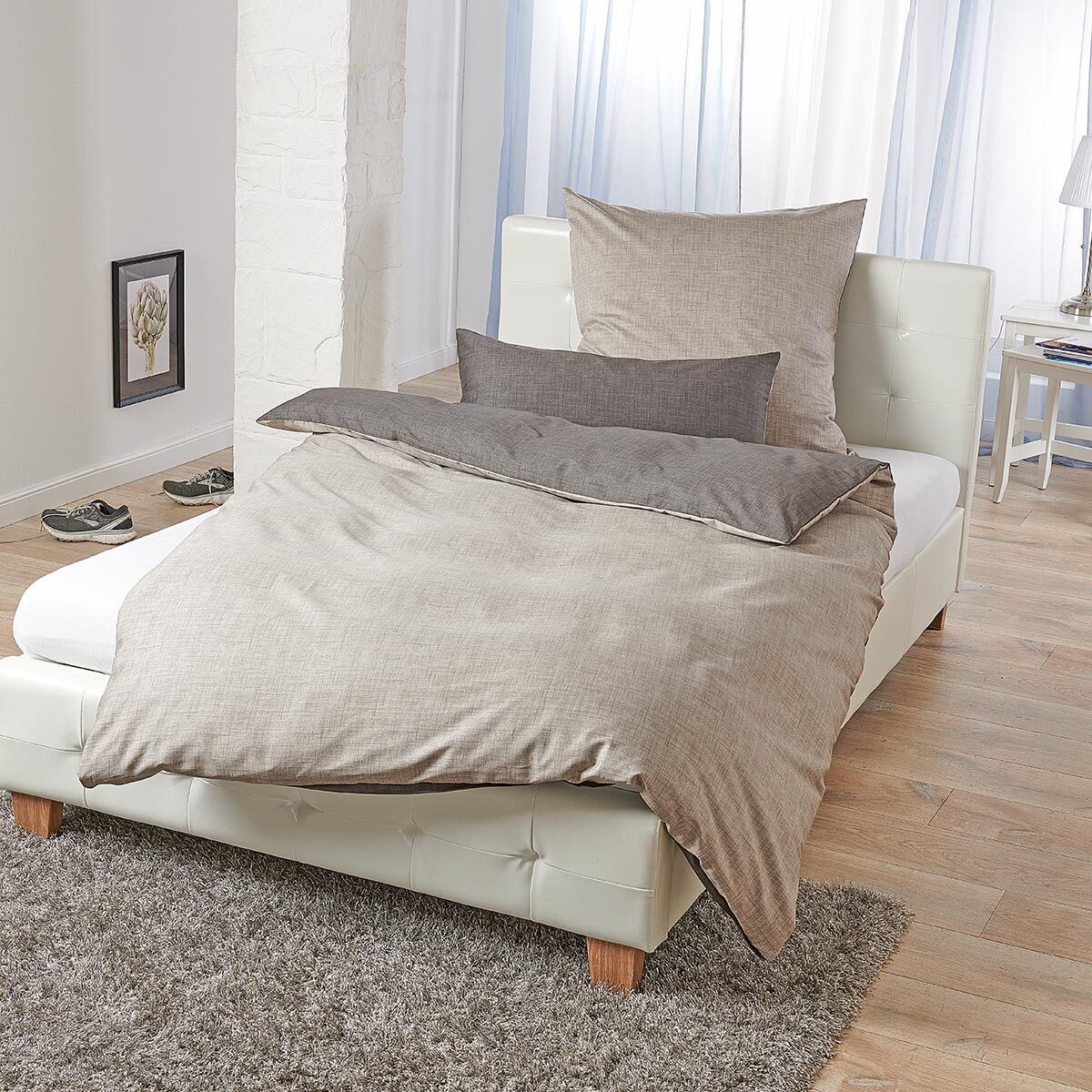 TRAUMSCHLAF Bettwäsche Texture, Mako Satin, 3 günstig online kaufen