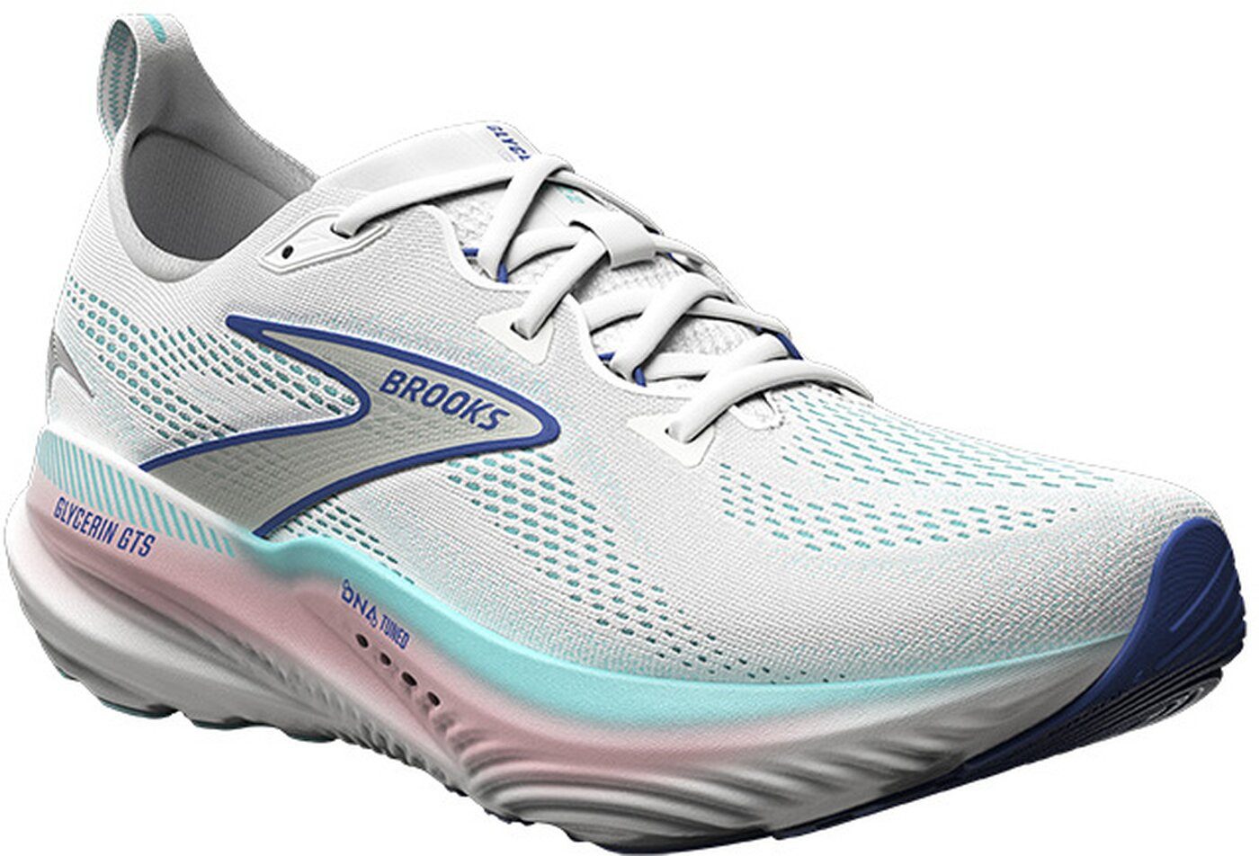 Brooks Glycerin GTS 22 - Damen Laufschuh - White/Limpet Shell/Amparo Blue L günstig online kaufen