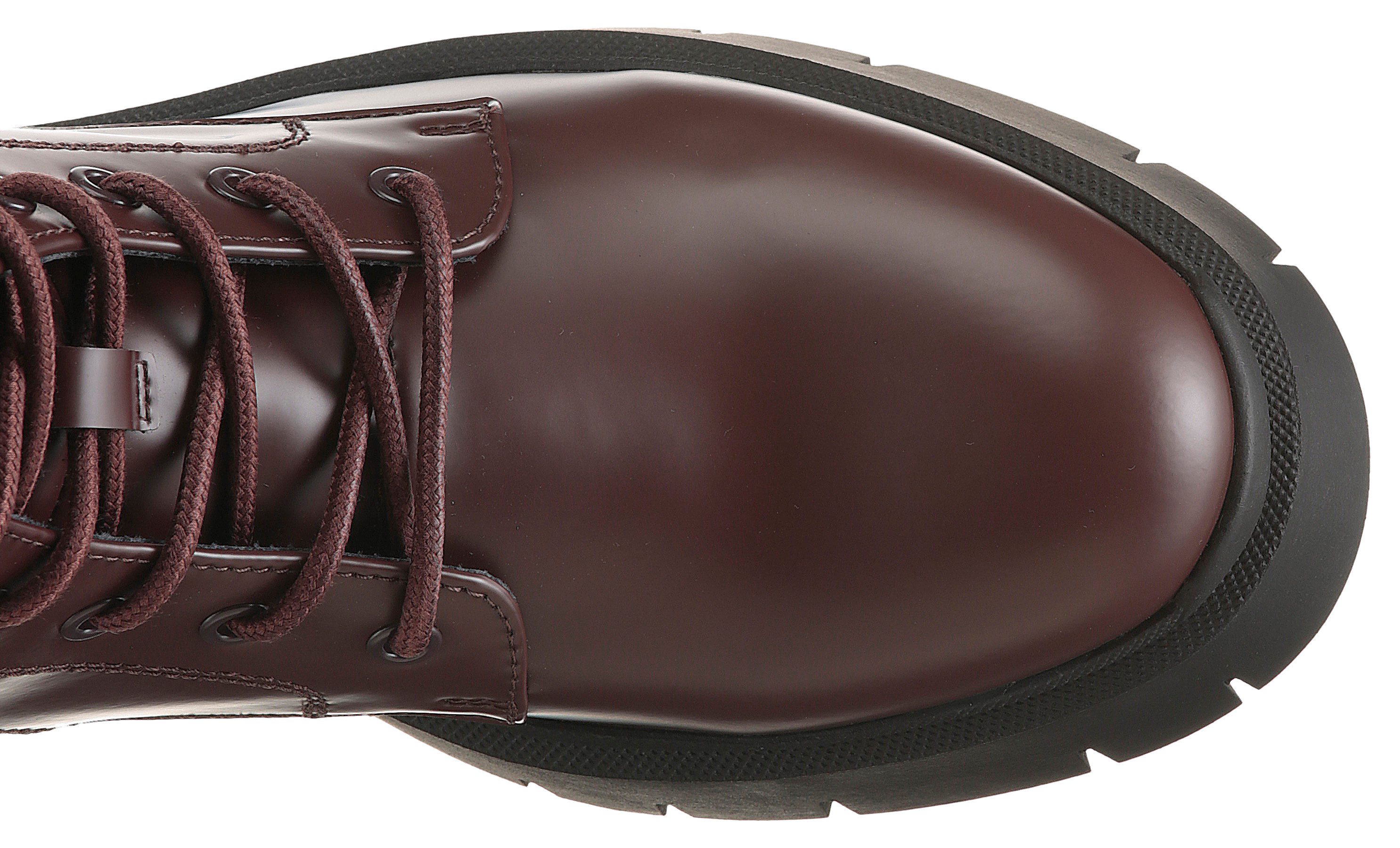 HUGO Kris_LUBoot Schnürboots Schnürstiefelette, Plateauboots, Profilsohle, günstig online kaufen