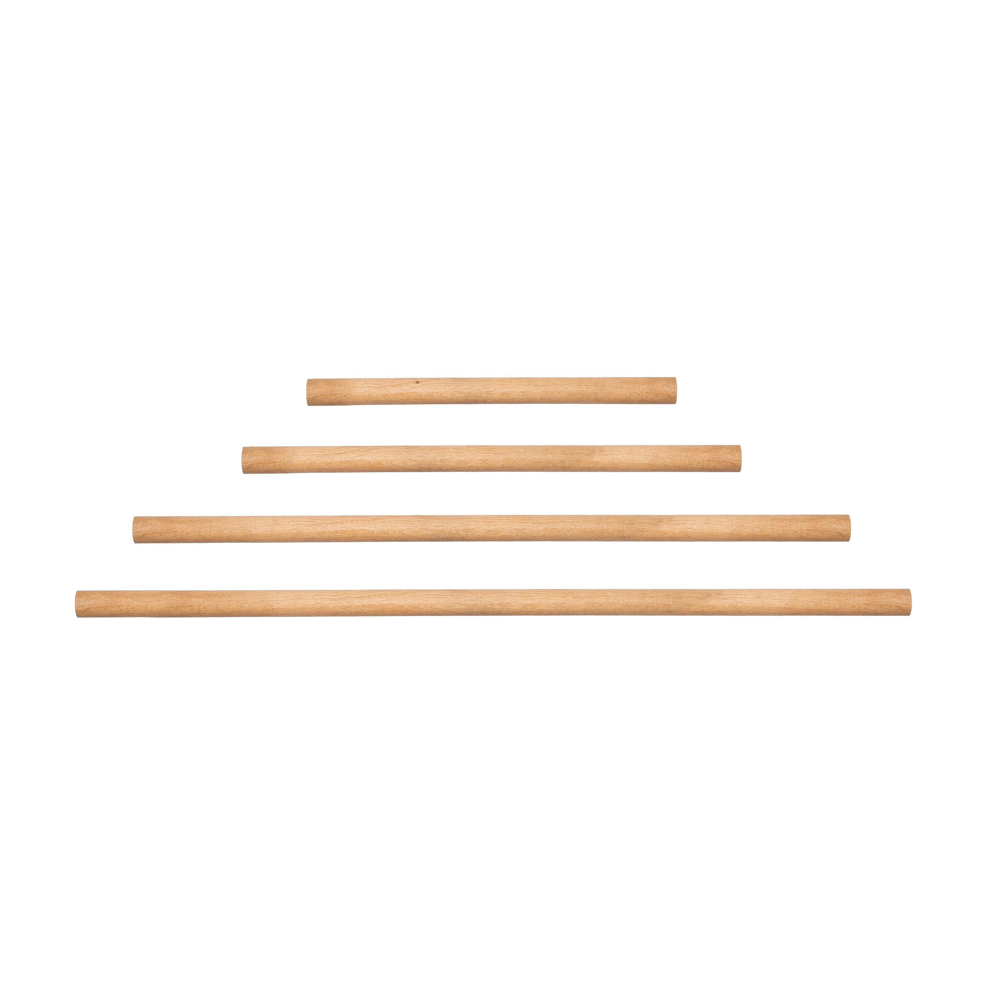 Natural Goods Berlin Kleiderstange GARD Rundstab (1 St), Massivholz aus Eiche, Garderobenstange, unbehandelt, 80cm x 3cm