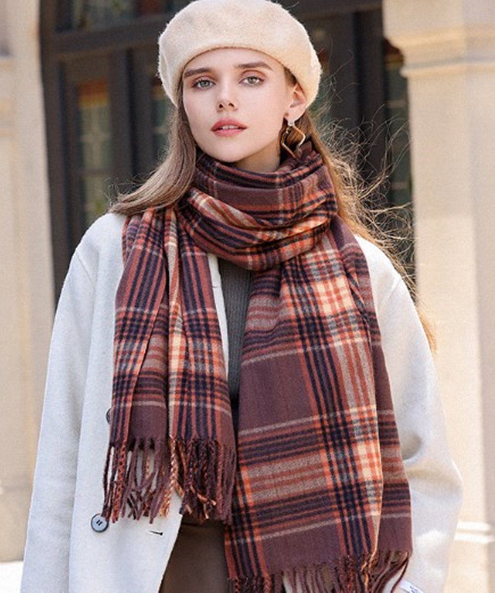 XDeer Wollschal Damen Schal,Winter Schal Poncho günstig online kaufen