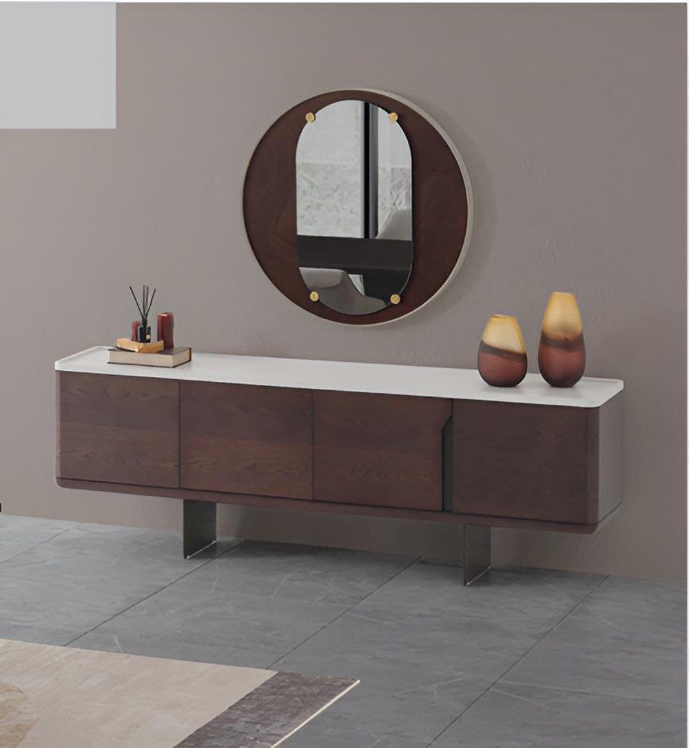 JVmoebel TV-Schrank Designer Sideboard mit Spiegel Modern Wohnzimmer Möbel