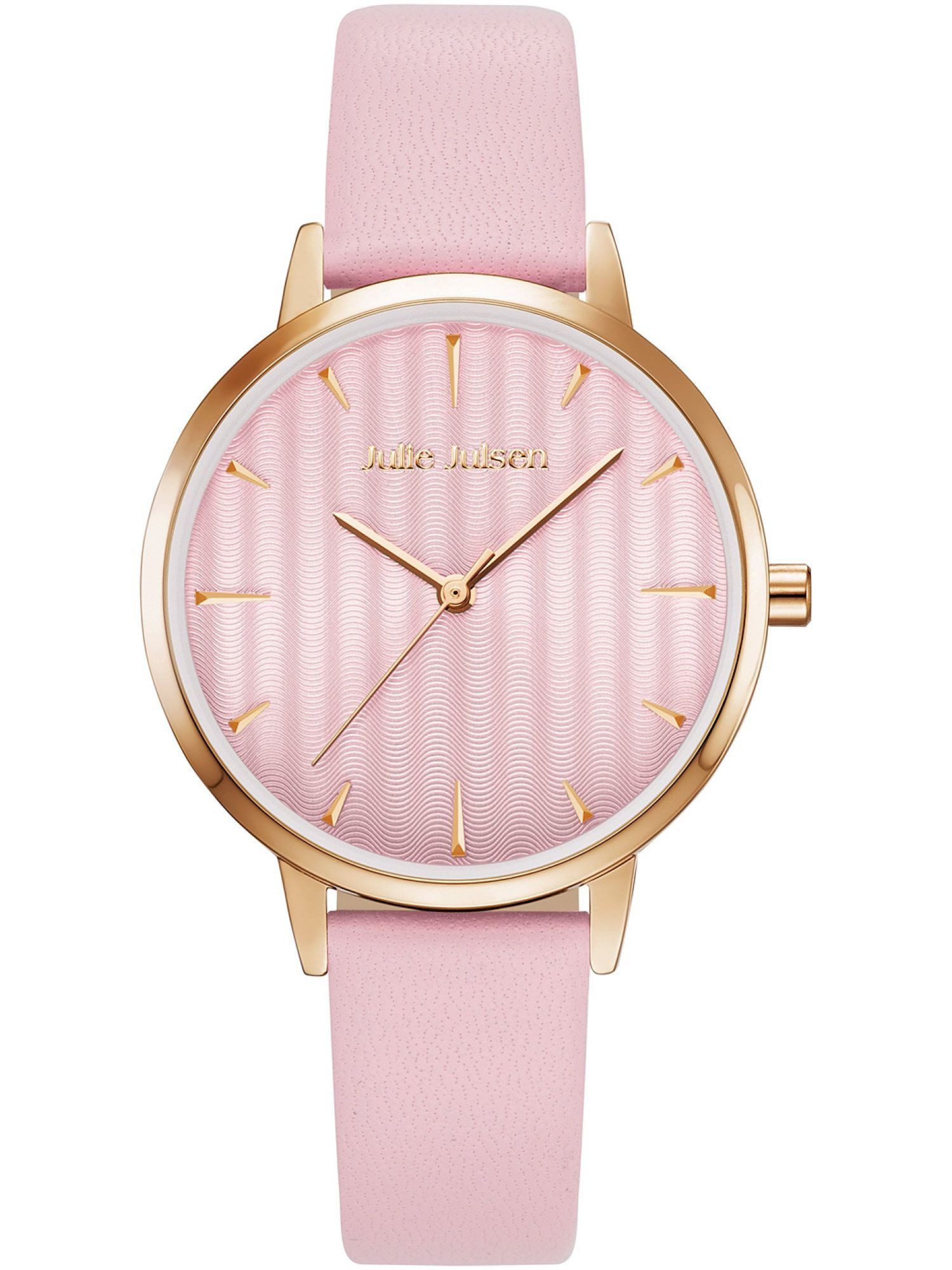 Julie Julsen Quarzuhr JJW2493RGL JJW2493RGL, Julie Julsen JJW2493RGL Uhr Damenuhr Lederarmband rosa